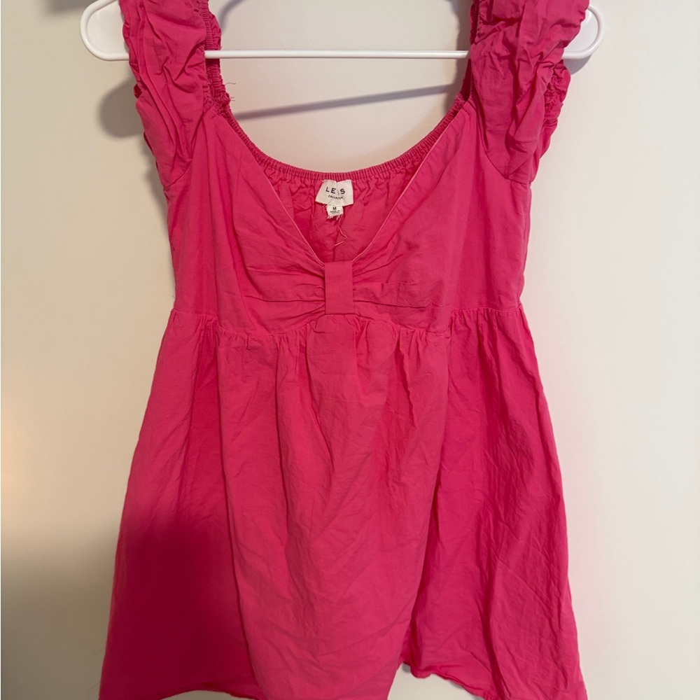 Le Lis Fuchsia Ruffled dress
